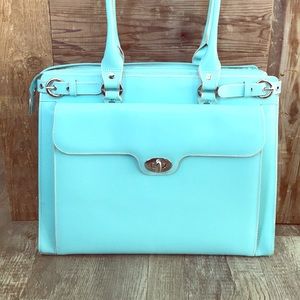 Adorable blue briefcase